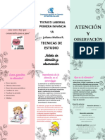 Brochure Velas Floral Verde y Rosa