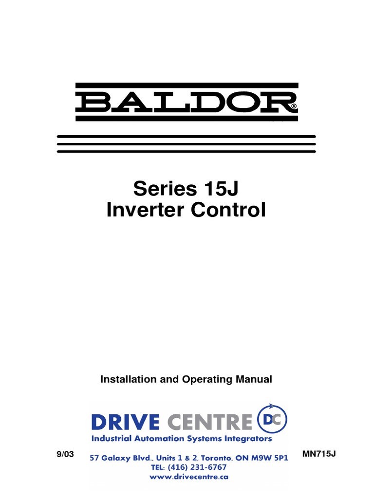 Baldor15JSeriesManual.pdf PDF Electric Motor Alternating Current