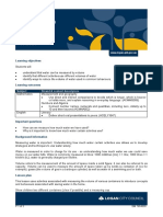 Lesson Plan Foundation Year Lesson 4 Measuring Water PDF