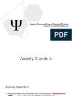 Anxiety, Trauma and OCD Disorders