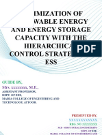 Optimization of Renewable Energy and Energy Storage Capacity With The Hierarchical Control Strategy of ESS