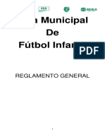 REGLAMENTO GENERAL y DE PENAS LIGA MUNICIPAL 2022