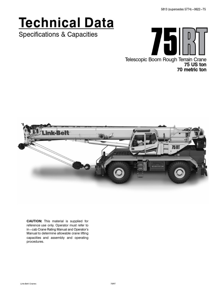 75RT TD | PDF | Crane (Machine) | Axle