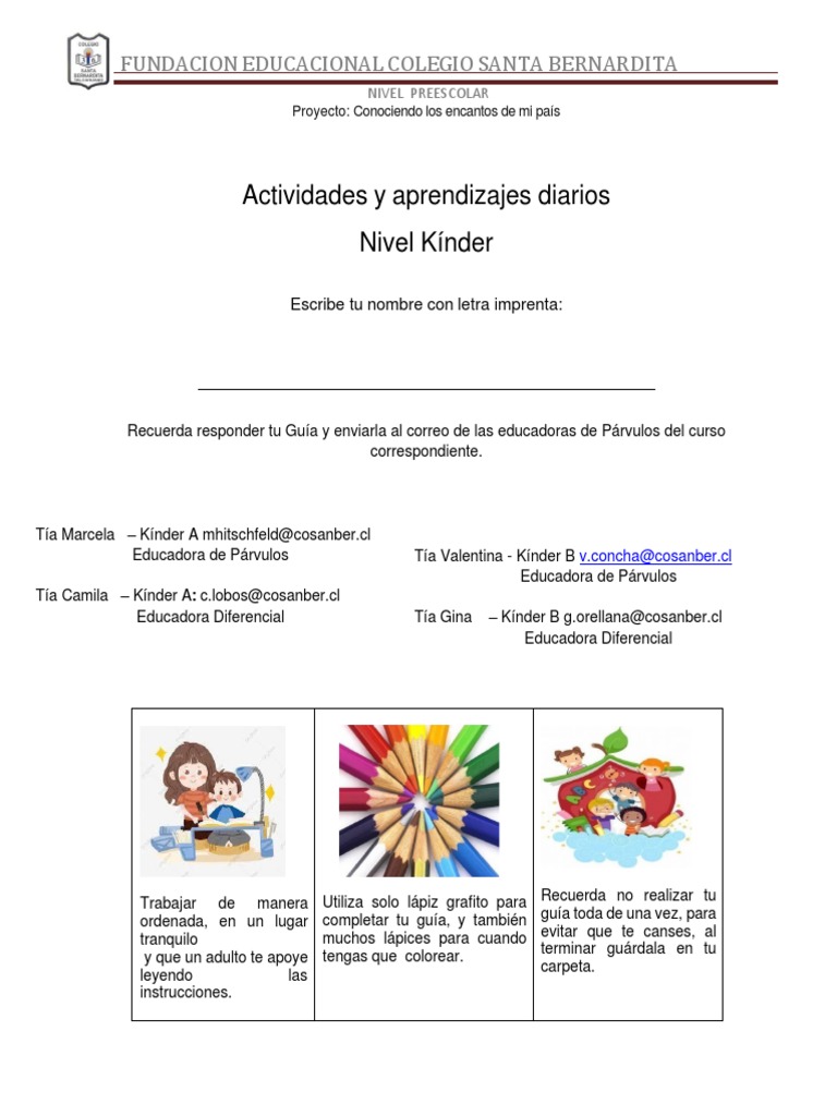 GUIA-DE-APRENDIZAJE-N°7 | PDF | Educación de la primera infancia