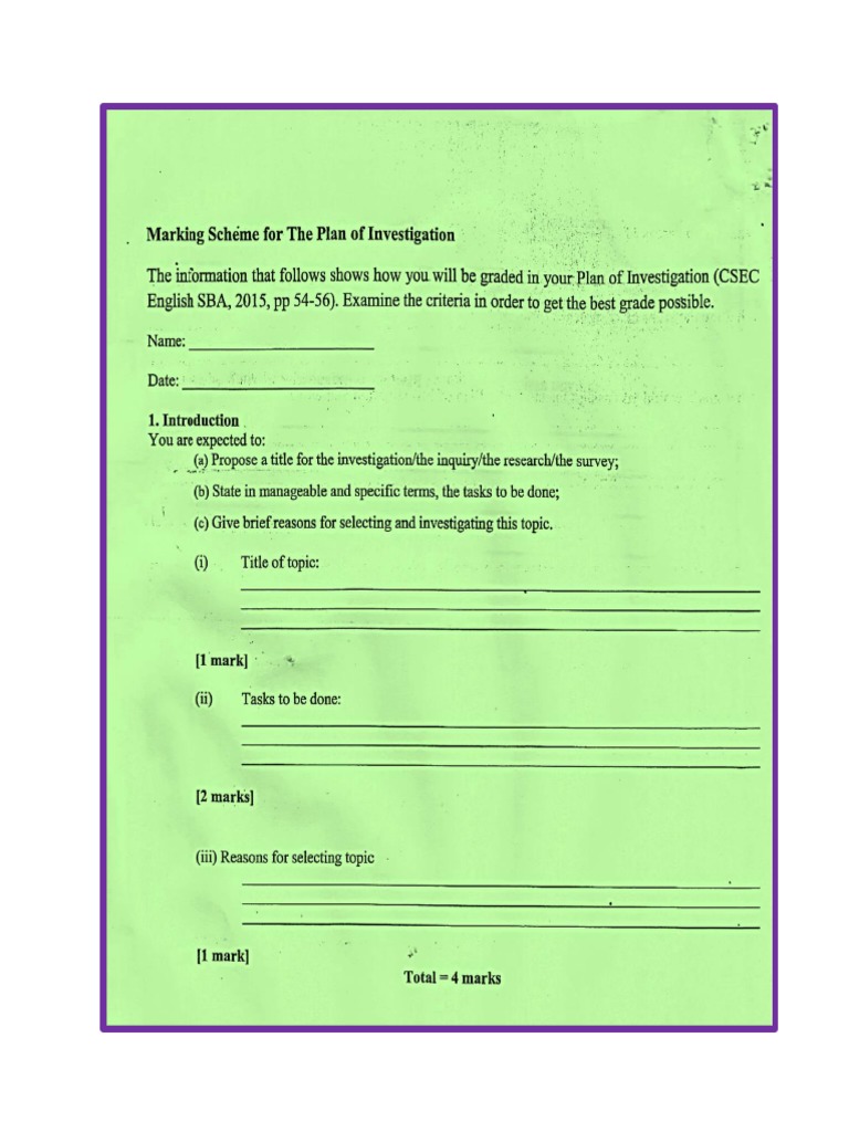 English SBA: River Pollution Investigation | PDF | Libraries ...