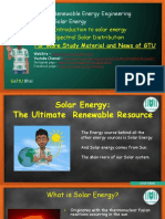 Solar Energy Intrduction and Solar Distribution
