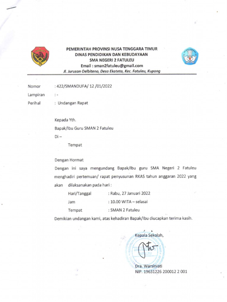 32.1 Dokumen Rapat Penyusunan RAPBS 2022-2023 | PDF