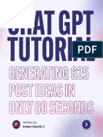 8 Chat GPT Prompts Into 625 Content Ideas
