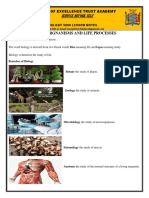 10.1. Living Organisms and Life Processes - Centre of Excellence Academy PDF