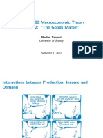 ECON5002 Macroeconomic Theory Week 2: "The Goods Market": Nadine Yamout University of Sydney