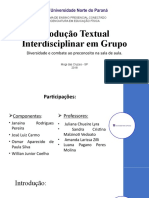 Produção Textual Interdisciplinar em Grupo Slide