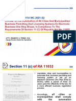 Orientation On ARTA MC 2021-02: Atty. Ernesto V. Perez, Cpa