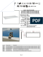 LED Panel: 300mm X 1200mm