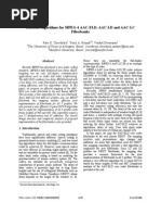 Efficient Algorithms For MPEG-4 AAC-ELD, AAC-LD and AAC-LC Filterbanks