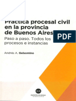 Práctica Procesal Civil en Provincia de Buenos Aires Gelsomino PDF