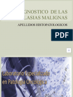Diagnostico de Las Neoplasias Malignas: Apellidos Histopatologicos