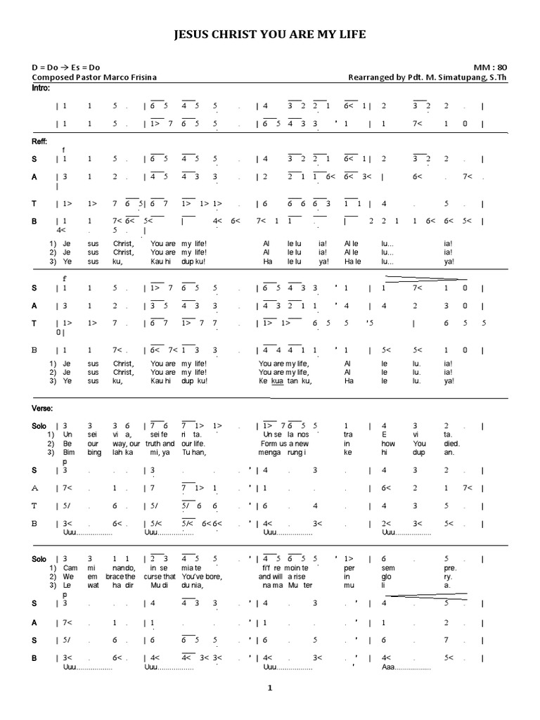 Jesus Christ You Are My Life | PDF