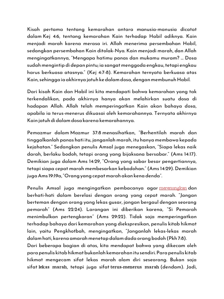Bahaya Sifat Lekas Marah | PDF | Agama & Spiritualitas