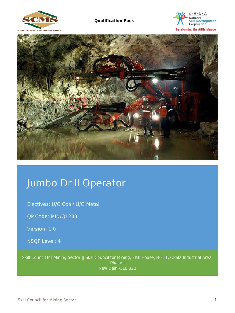 MIN_Q1203_v1.0 _ Jumbo Drill Operator_09.02.2022.pdf | PDF | Mining ...
