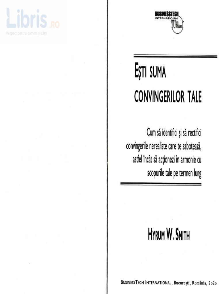 Esti Suma Convingerilor Tale Hyrum W. Smith PDF