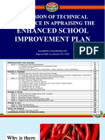 Provision of Technical Assistance in Appraising The Enhanced School Improvement Plan