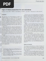 1.taper of Clinical Preparations For Cast Restorations