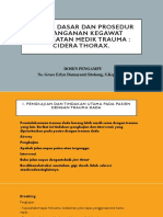 TOPIK 11 Prinsip Dasar Dan Prosedur Penanganan Kegawat Daruratan Medik Trauma Cidera Thorax