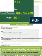 TISS General Awareness - Nobel Prize 2022 