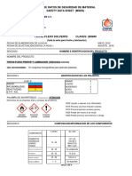 MSDS Hoja de Seguridad Tintas Flexo Solvente Frente y Laminacion GBW Nom-018 Ago 2018