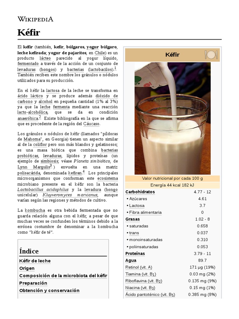 El kéfir de leche  Receta y propiedades - Blog sobre ecología