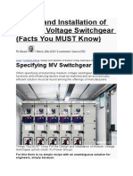 Design and Installation of Medium Voltage Switchgear (Facts You Must Know)