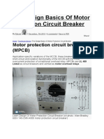 The Design Basics of Motor Protection Circuit Breaker