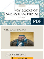 Shijing ( Books of Songs') (Excerpts) : Confucius (551-479)