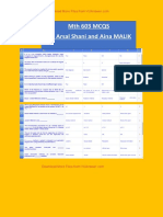 MTH603 MCQS by Arsal Shani & Aina Malik_VUAnswer.com