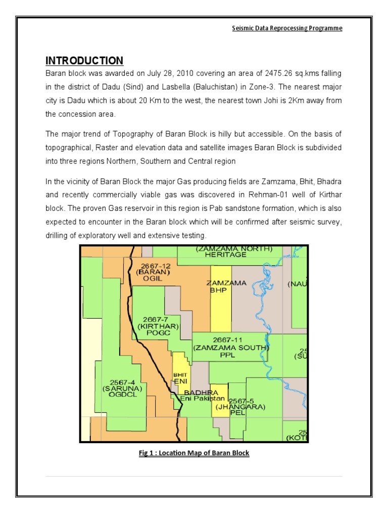 Seismic Reprocessing Programme Final Pdf Reflection Seismology