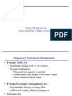 Export Finance & International Trade Contract