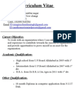 Curriculum Vitae: Chandan Singh