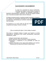 El Trabajo en Equipo y Sus Elementos PDF