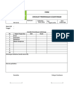 Checklist Kendaraan Operasional