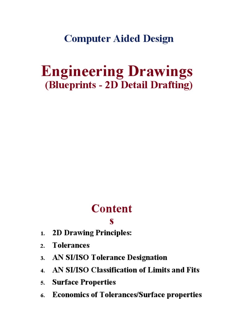 Engineering Drawing Notes PDF Engineering Tolerance Screw