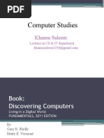 Computer Studies: Khansa Saleem