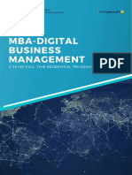 Digital Business Management Brochure
