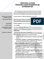 Ventanilla para Proporcionar Números de Expedientes - 2023 PDF