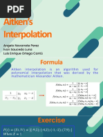 AITKEN INTERPOLATION - Metodos Numericos