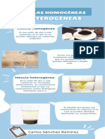 Mezclas homogéneas y heterogéneas: diferencias clave