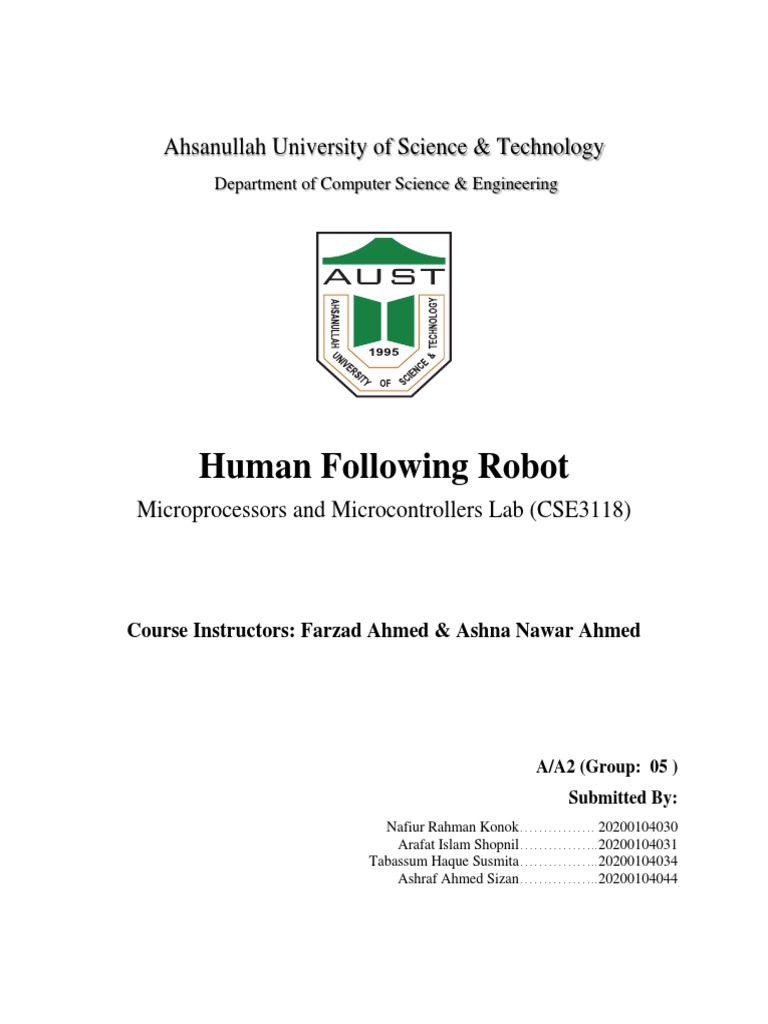 Human Following Robot-2 PDF | PDF | Infrared | Servomechanism