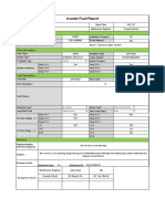 Inverter Fault Report Summary