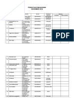 Pendataan Mahasiswa Desember 2018