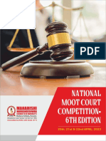 National Moot Court Competition 6th Edition Brochure 2023 PDF