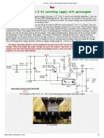 14.5V (8 - 18V) 0.4A Switching Supply With Optocoupler